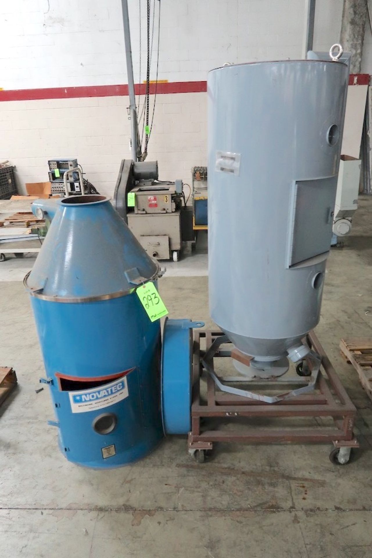 (2) Drying Hoppers, Approx. 400 Lb. Capacity