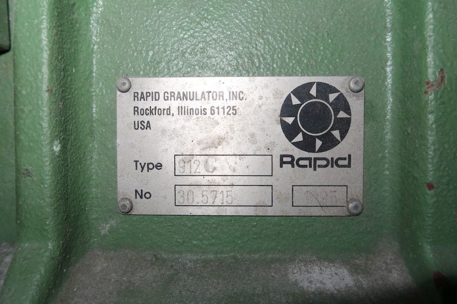 Rapid 912C, 3 HP Granulator - Image 3 of 3