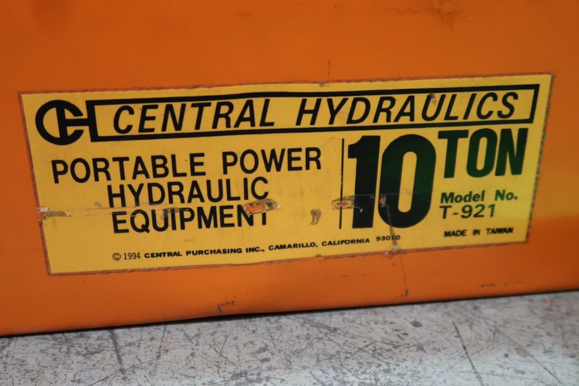 Central Hydraulics Portable Power Hydraulic Body/Frame Repair Kit - Bild 3 aus 3