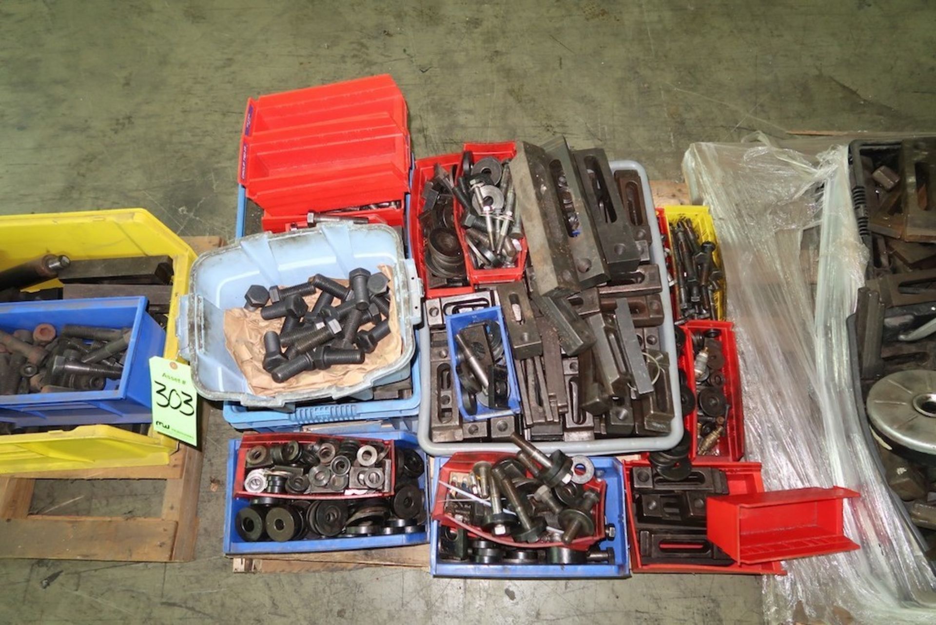 (3) Pallets of Die Tooling, Clamps, Washers, Fasteners, Leveling Pads, I-Bolts, Etc - Image 3 of 4