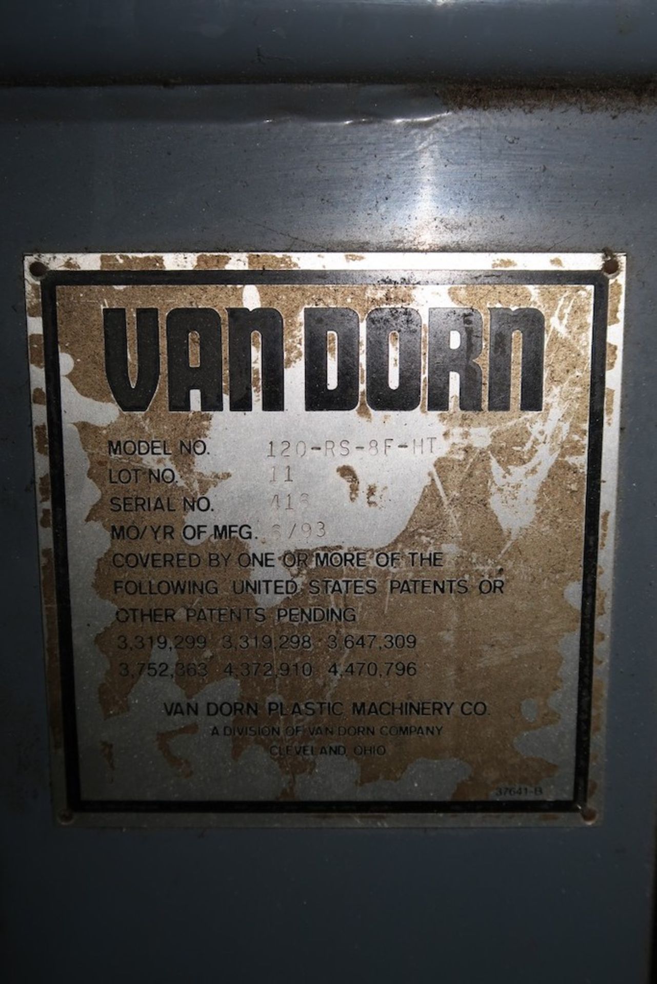 Van Dorn 120-RS-8F-HT 120 Ton Injection Molding Press - Image 7 of 7