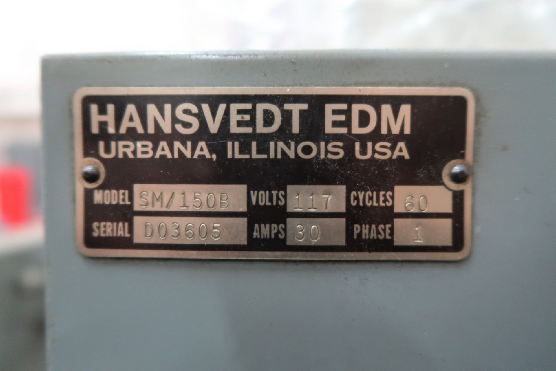 Hansvedt SM150B Ram Type EDM - Bild 8 aus 8