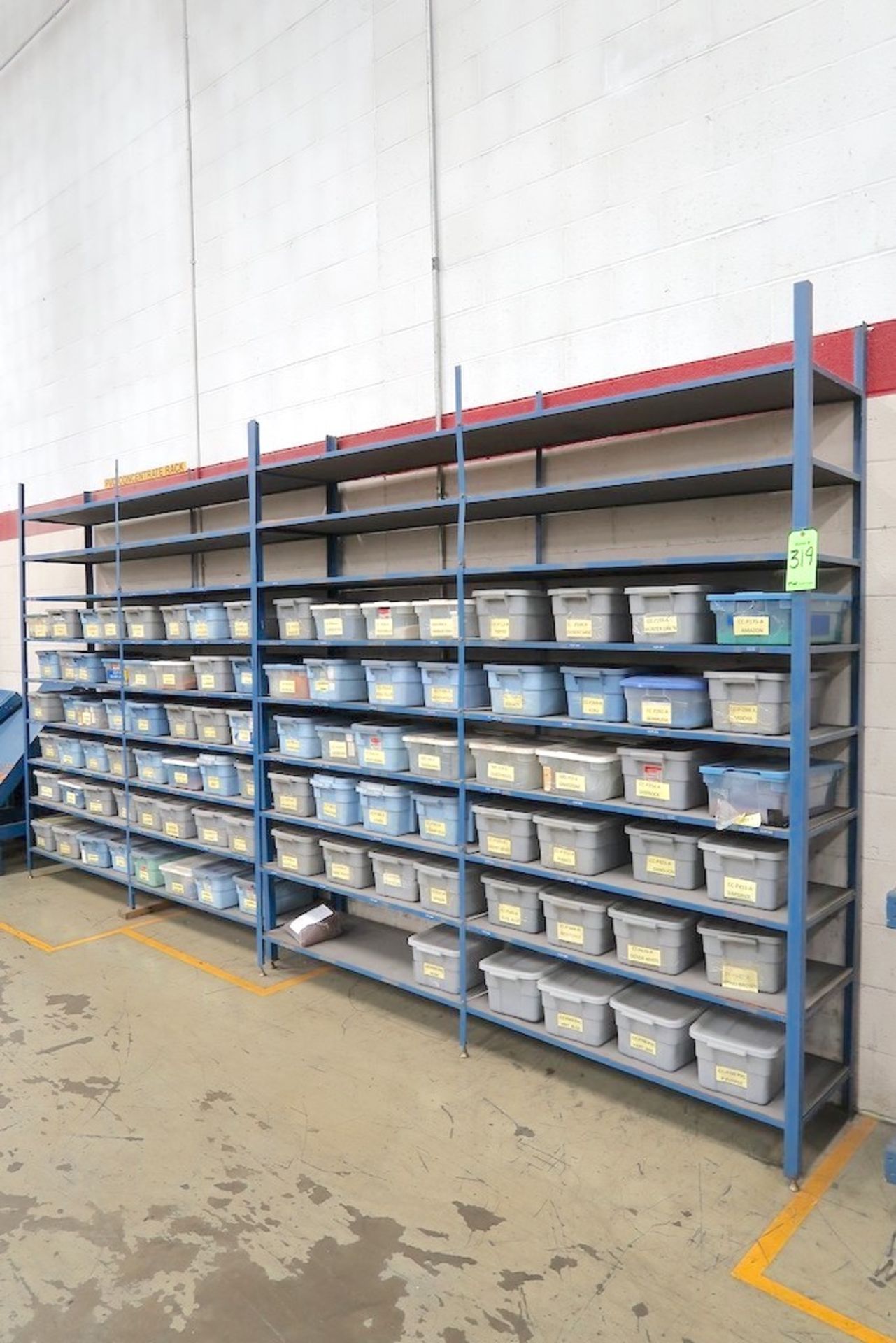 (2) 9-Tier Steel Shelving Units