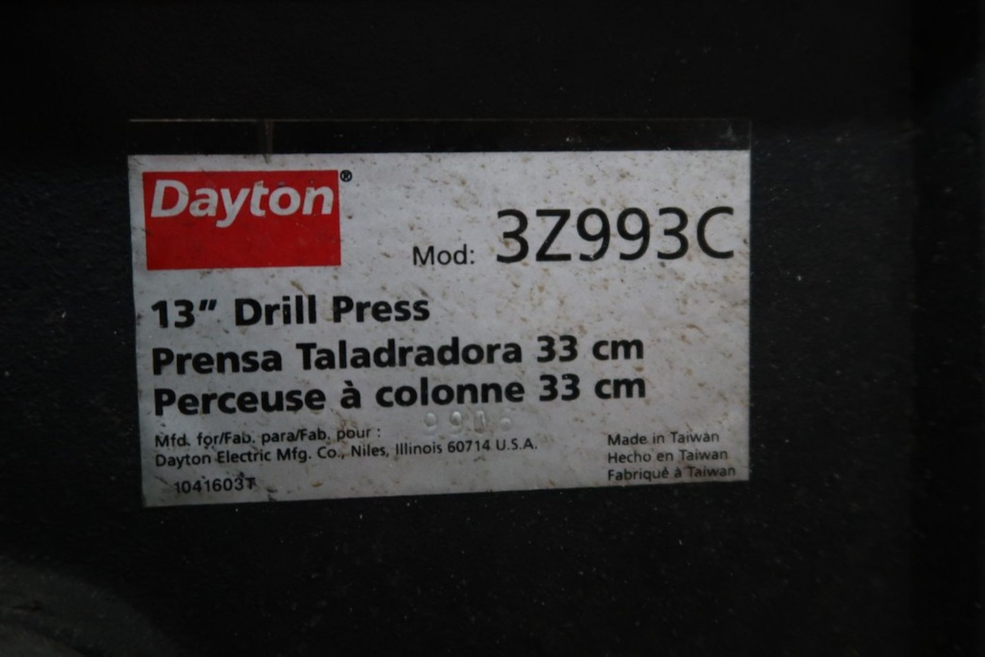 Dayton 13" Drill Press - Bild 4 aus 6