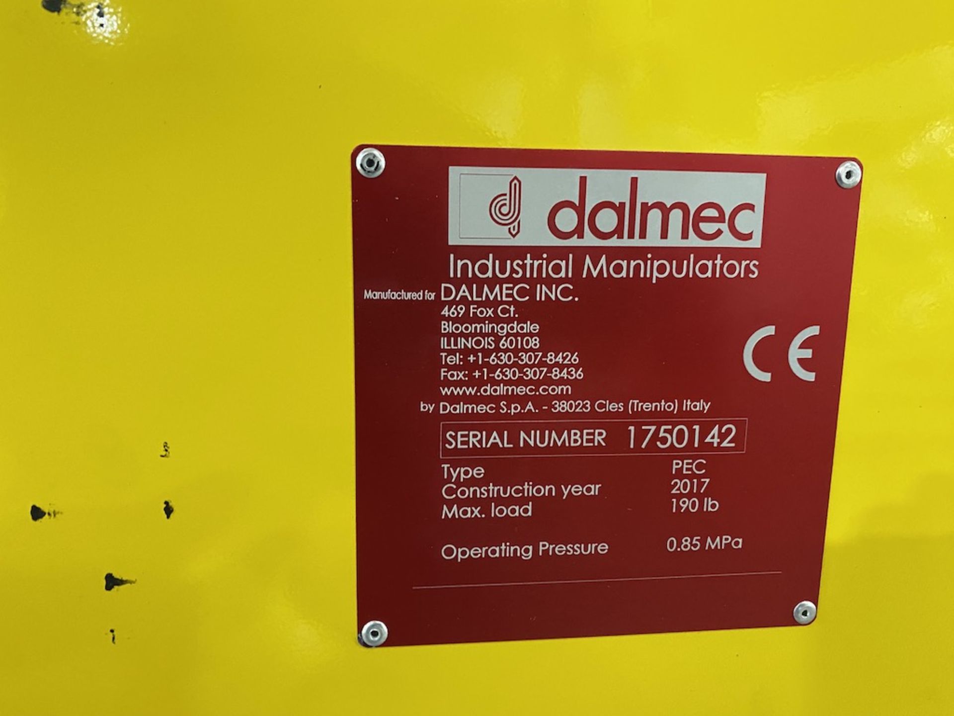 Dalmec PEC, Industrial Material Manipulator, New in 2017 - Bild 6 aus 7