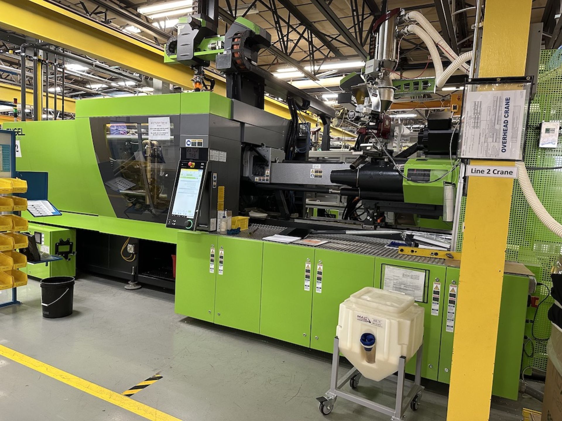 Engel 180 Ton All Electric Injection Molding Press w/Engel Robot, New in 2020