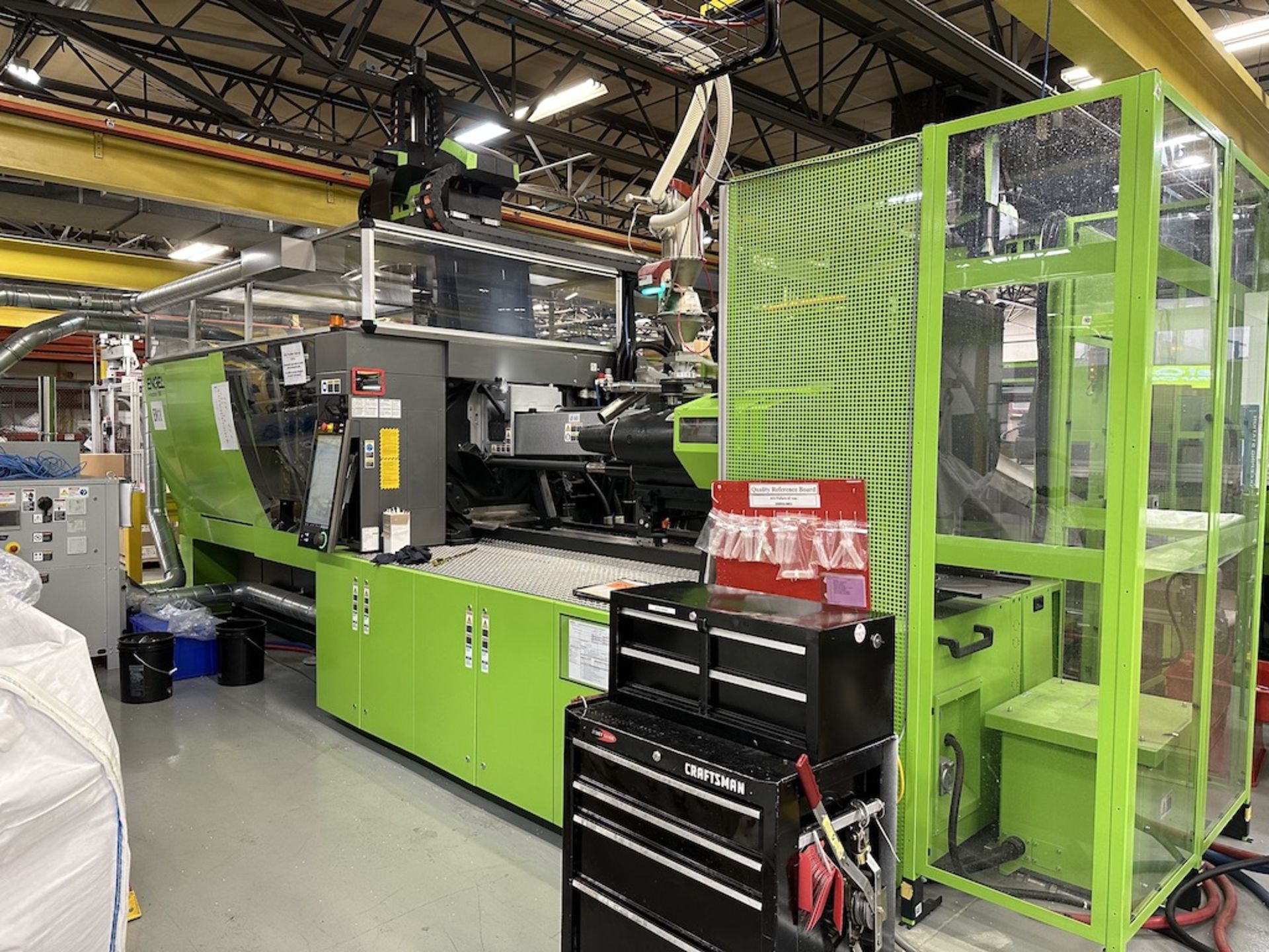 Engel 180 Metric Ton All Injection Molding Press w/Engel Robot, New in 2020