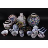 A large lot of miscellanious porcelain including Nanking. China, 20th century.