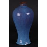 A porcelain monochrome 'Plum' vase. China, 19/20th century.
