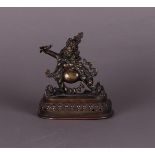 A bronze Mahakala. Tibet, 19th century or earlier.