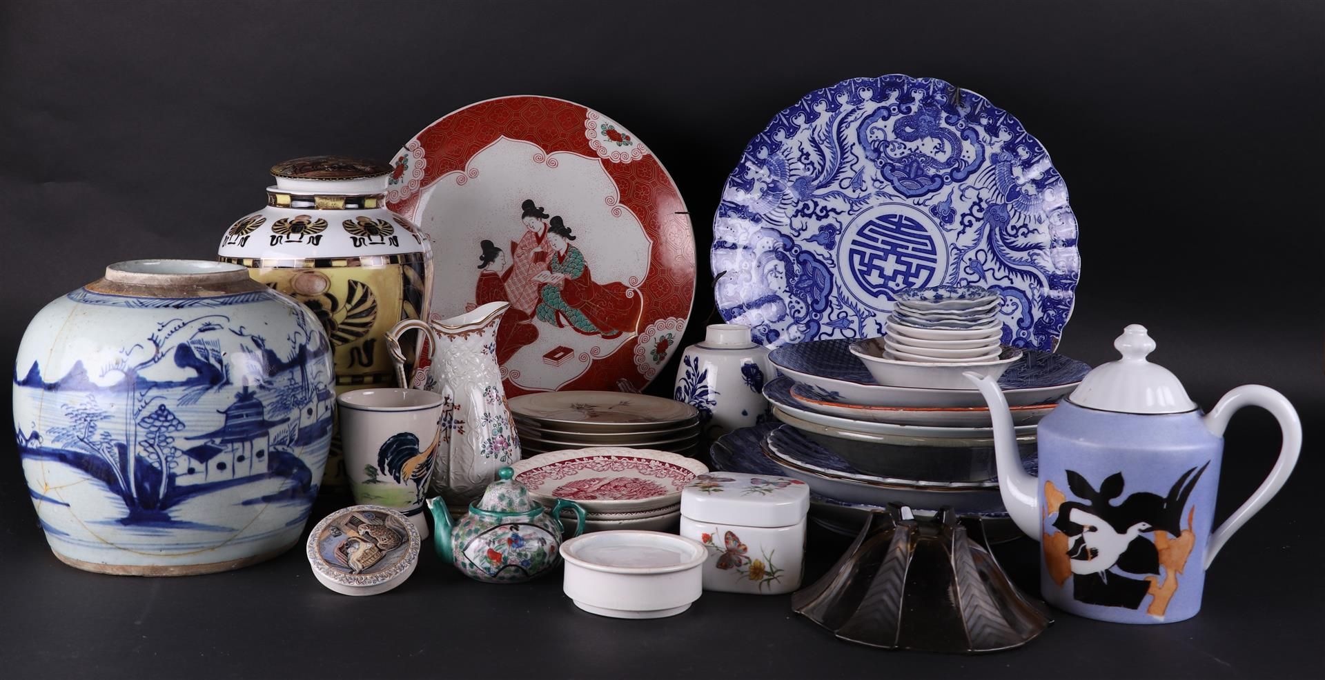 A large lot of various porcelain and earthenware.