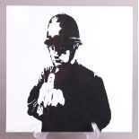 Banksy (b.: 1974)(after) -Boy is Blue, 2015, Funk tha Police / Funk tha Police (Rude Mix).