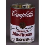 Andy Warhol (Pittsburgh, Pennsylvania, 1928 - 1987),(after), Campbell's Mushroom Soup can