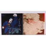 Andy Warhol (Pittsburgh, , 1928 - 1987New York ),(attributed to), Myths; Superman and Santa Claus