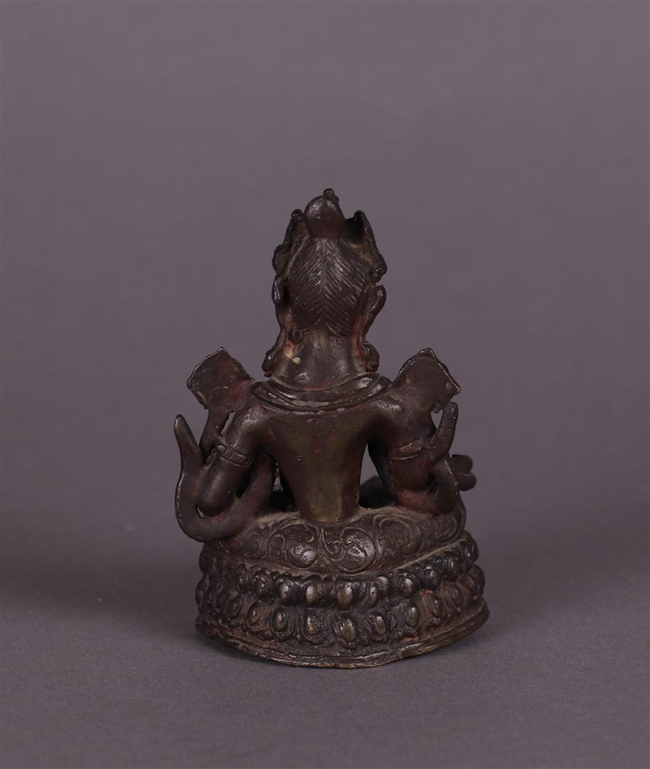 A bronze Tara, symbol of purity, Tibet, 19th century or earlier. - Image 2 of 3