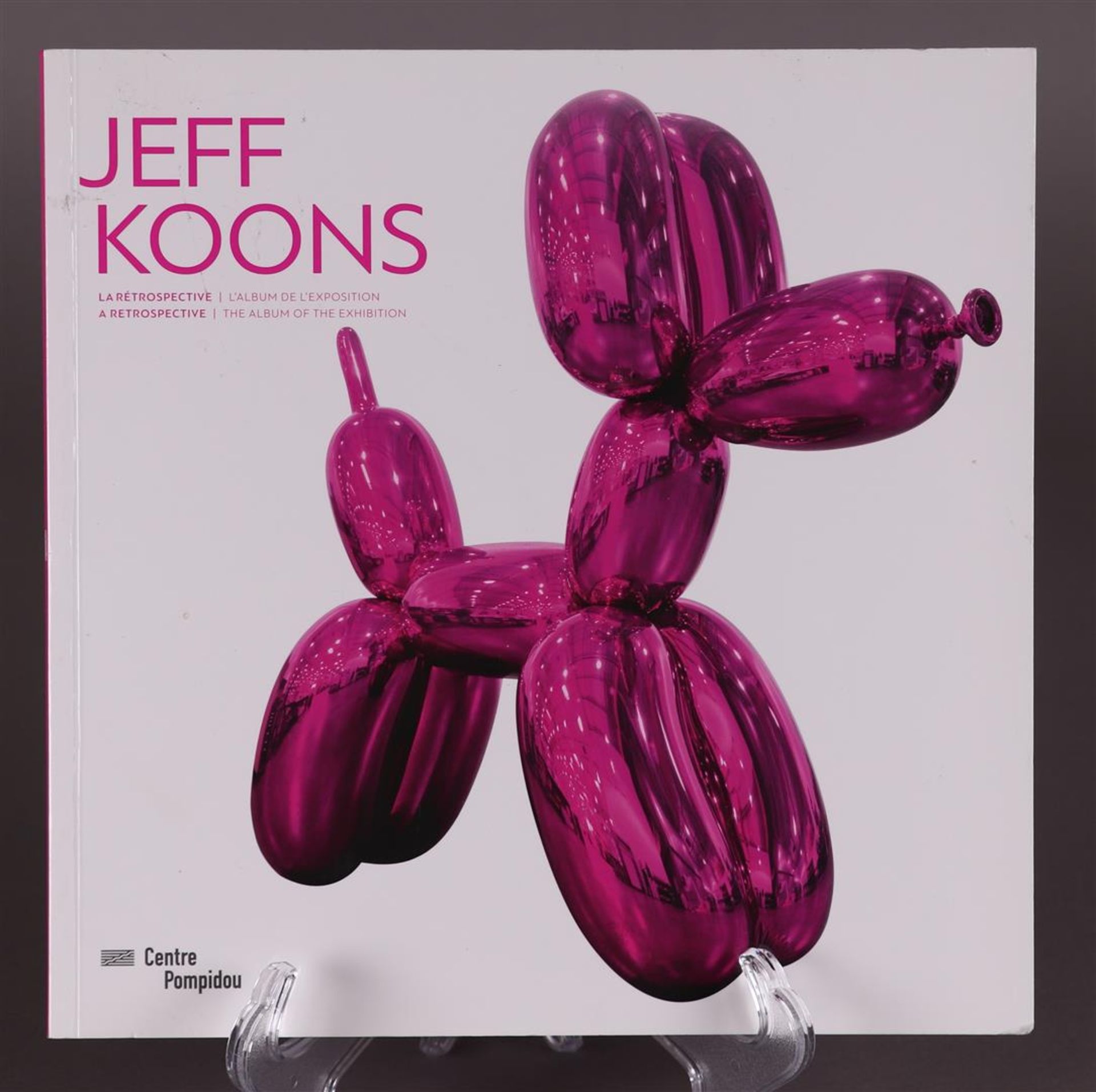 Jeff Koons, Retrospective / L'Album de"L'Exposition, Center Pompidou, with signature,