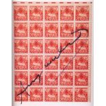 Andy Warhol (Pittsburgh, , 1928 - 1987 New York ),(attributed to), 30 U.S. Postage Stamps,
