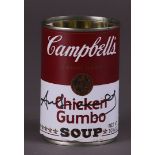 Andy Warhol (Pittsburgh, , 1928 - 1987New York ),(after), Campbell's Chicken Soup can, signed