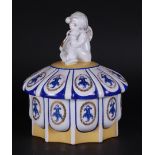 A porcelain bonbonniere, marked Fraureuth, designed by Carl Nacke