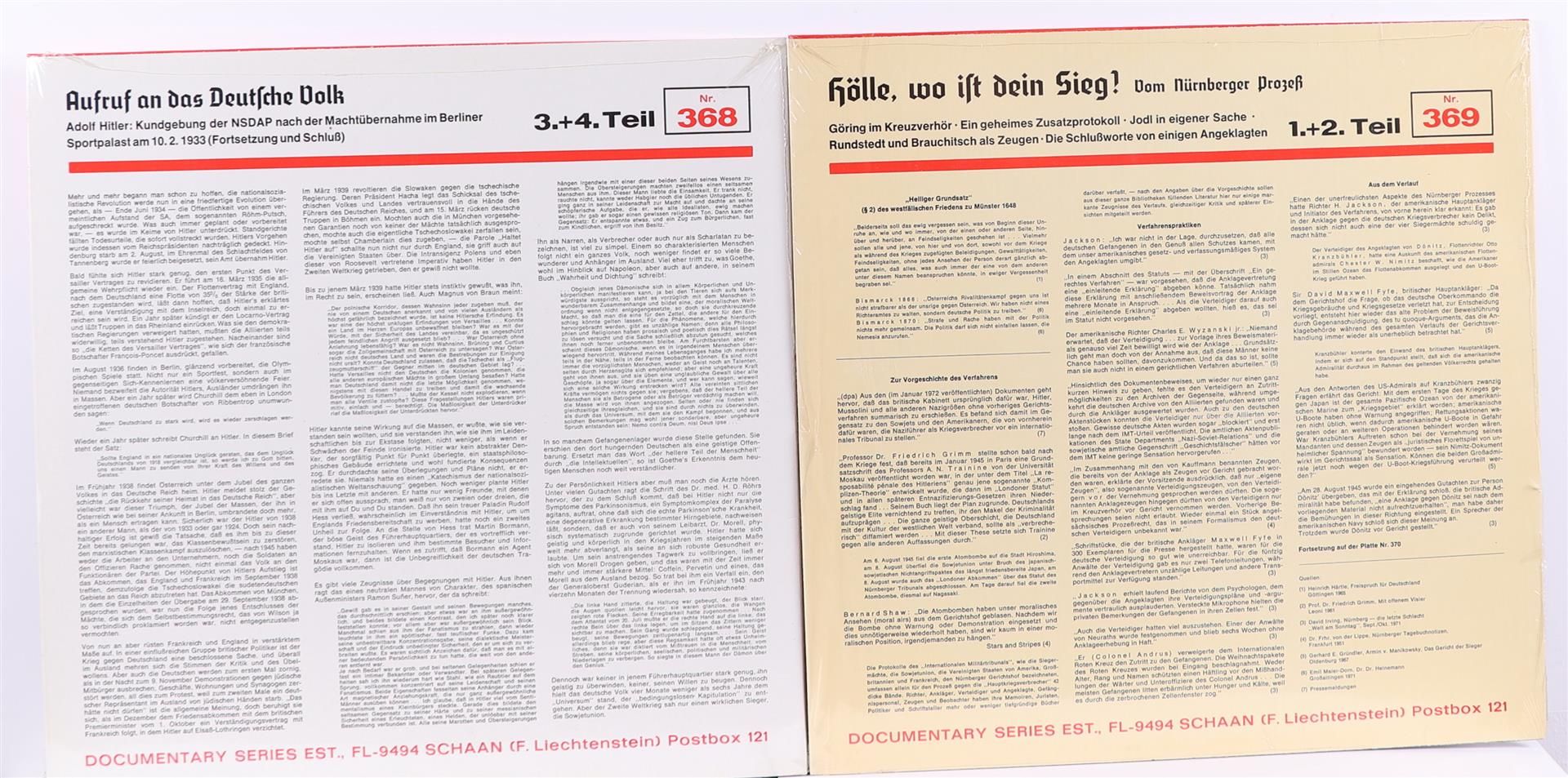 WWII study material: A lot consisting of 5 long-playing records from the Documentary Series  - Image 3 of 7