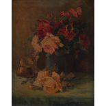 Jan de Landtsheer (Sint-Pieters-Leeuw 1896 - 1981 Itterbeek), Still life of roses,