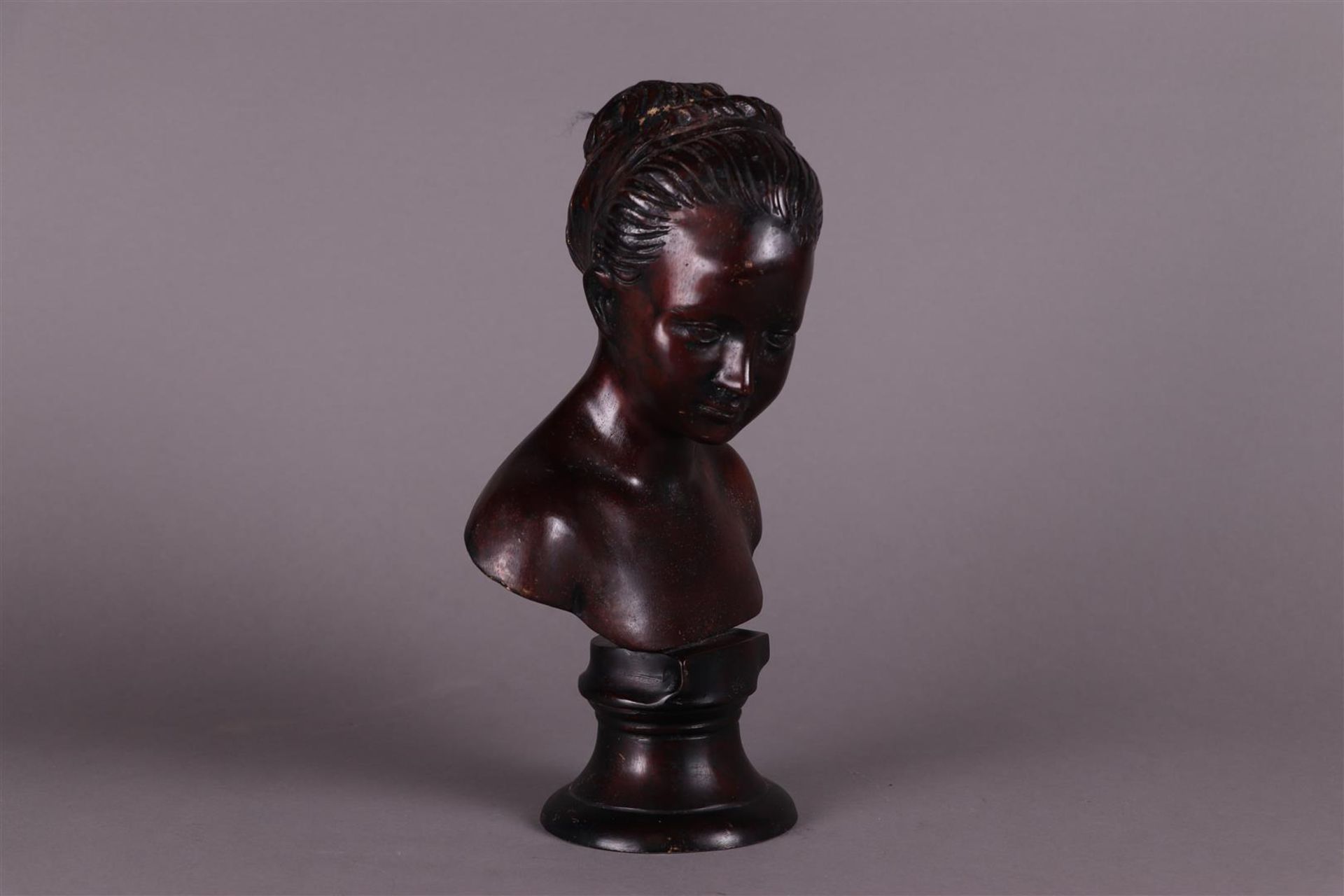 Portrait bust of Louise Brongniart (1772 - 1845), after a model of Jean-Antoine Houdon(1741 - 1828) - Bild 3 aus 5