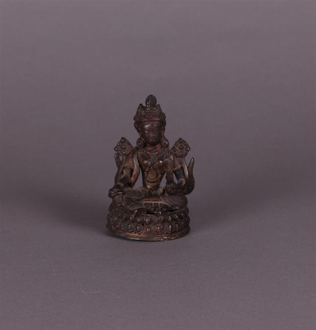 A bronze Tara, symbol of purity, Tibet, 19th century or earlier.