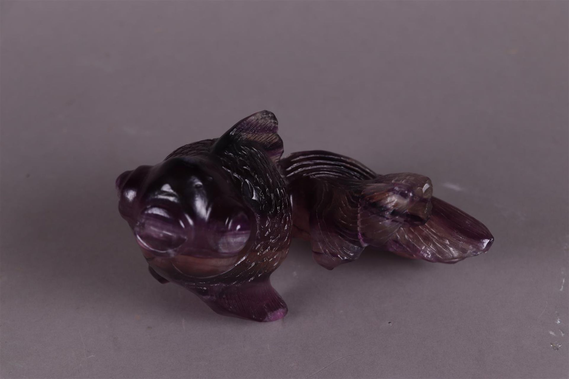 A natural stone veilfish. China, 20th century.