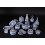 A large lot of various Jasperware objects. Wedgwood, 20th century.