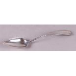 Large silver spoon, marked: Andries Cornelis Kooiman, Schoonhoven. 87 grams.