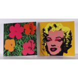 Andy Warhol (Pittsburgh,1928 - 1987New York),(attributed to), Marilyn Invitation &Flower Invitation
