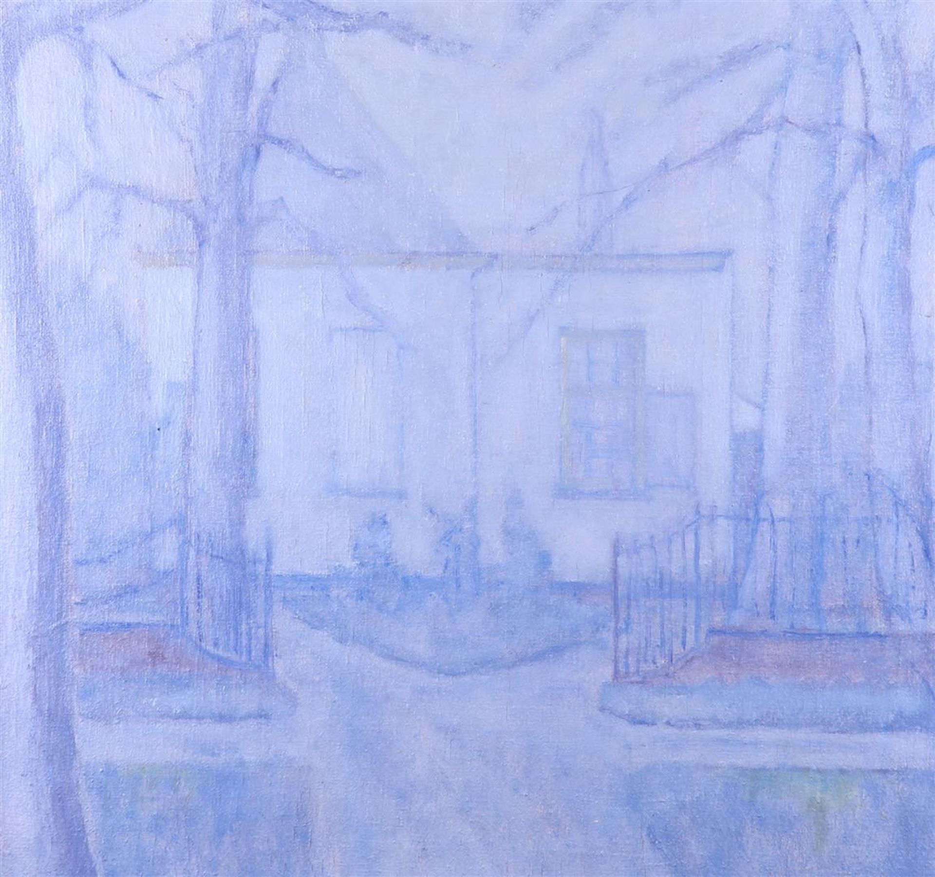 "Floris"Johannes de Groot (The Hague 1890 - 1951 Amsterdam), House between trees
