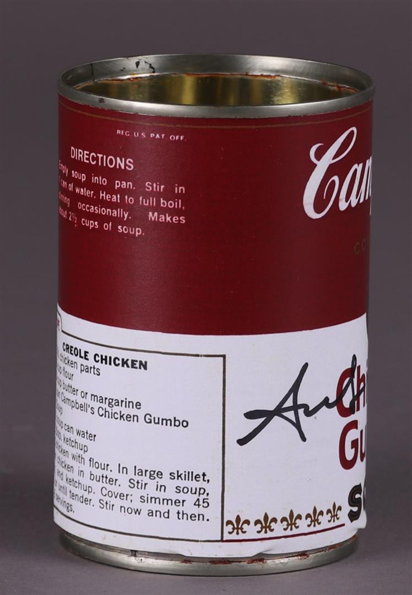 Andy Warhol (Pittsburgh, , 1928 - 1987New York Presbyterian),(after), Campbell's Chicken Soup can - Image 2 of 6