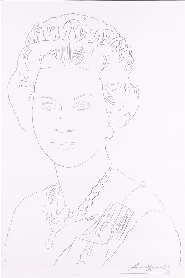 Andy Warhol (Pittsburgh, , 1928 - 1987 New York Presbyterian), (after), Queen Elizabeth II, 