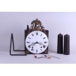 A comptoise clock, so-called "Haantjesklok", France, first half of the 19th century.