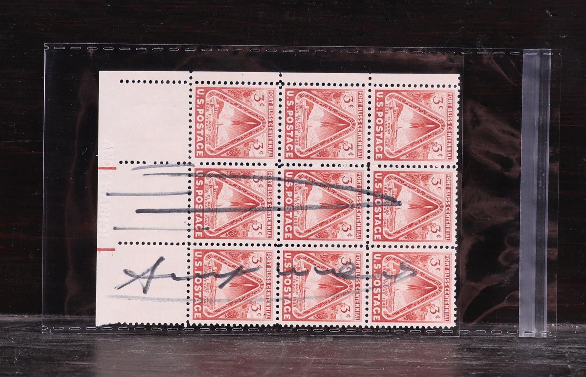 Andy Warhol (Pittsburgh, , 1928 - 1987New York Presbyterian), (after),Nine Stamps, 3 cents. 