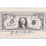 Andy Warhol (Pittsburg 1928 - 1987 New York), (after), One Dollar, Lithograph with Dollar Signs