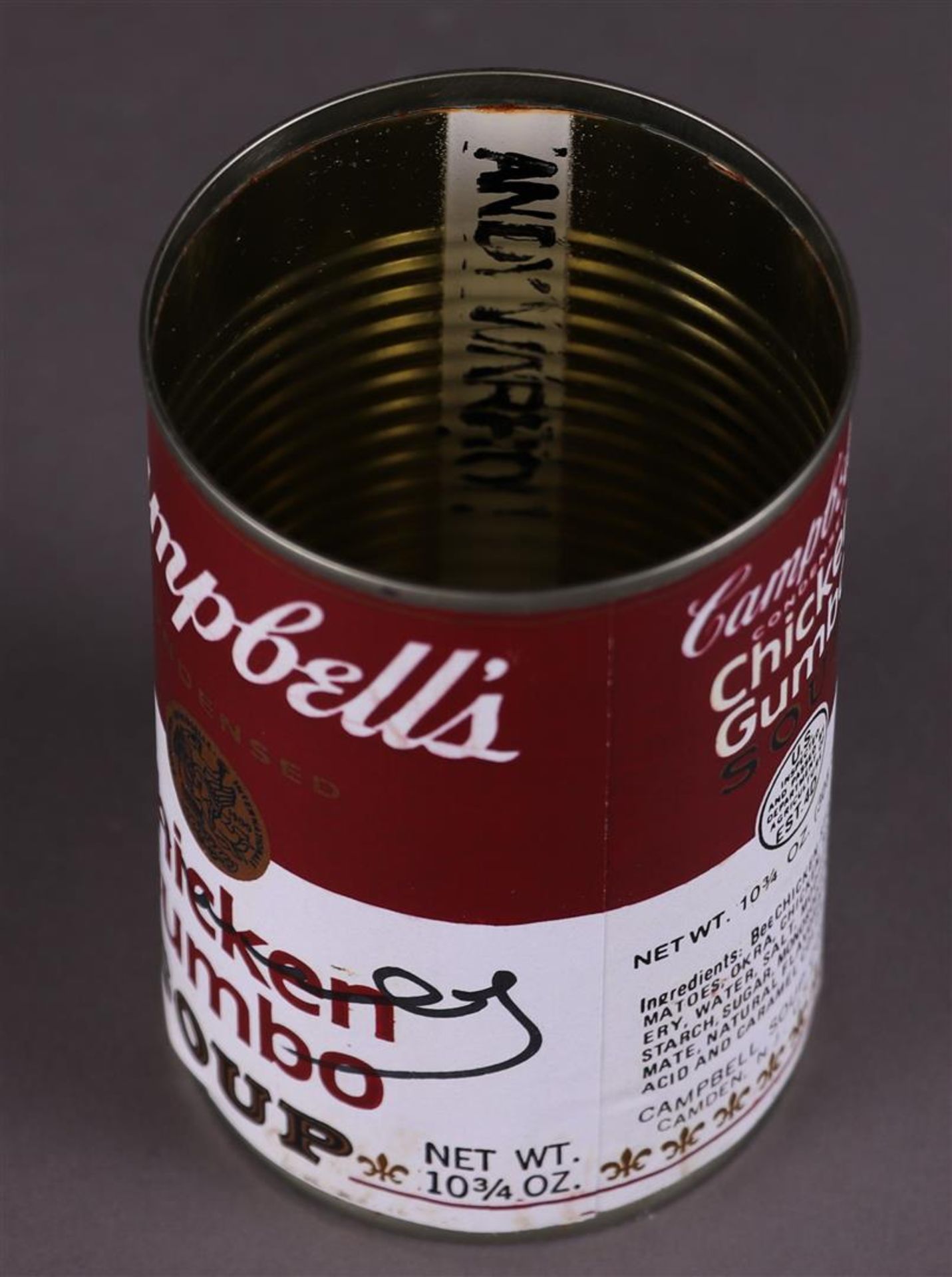 Andy Warhol (Pittsburgh, , 1928 - 1987New York Presbyterian),(after), Campbell's Chicken Soup can - Bild 6 aus 6