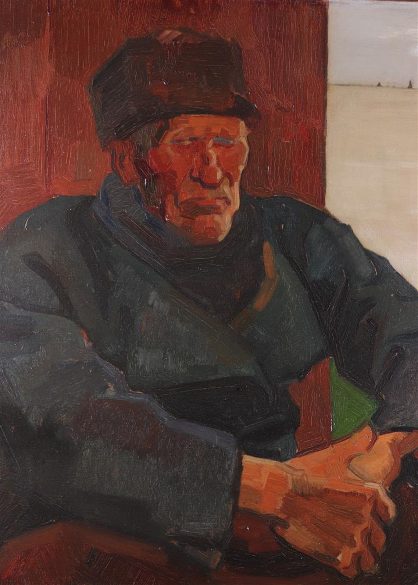 Willy Sluiter (Amersfoort 1873 - 1949 The Hague), Volendam fisherman squatting, - Image 7 of 8