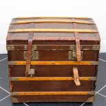 A trunk with convex lid and interior