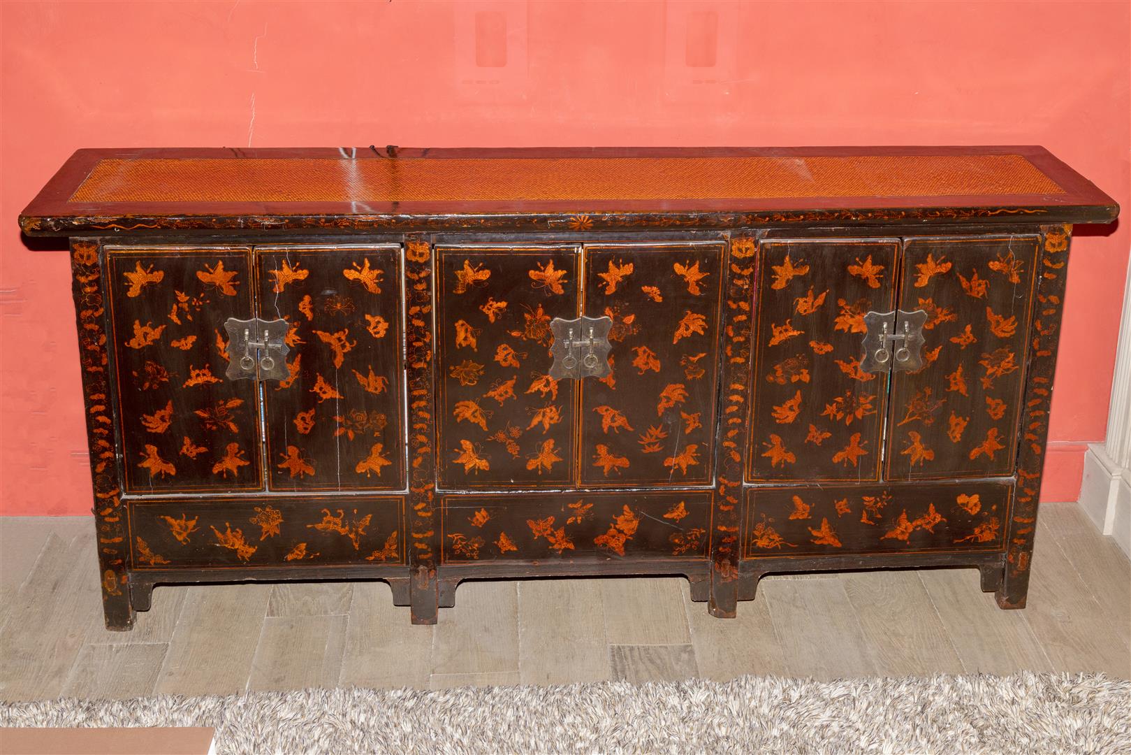 A Chinese lacquered sideboard. - Image 2 of 2