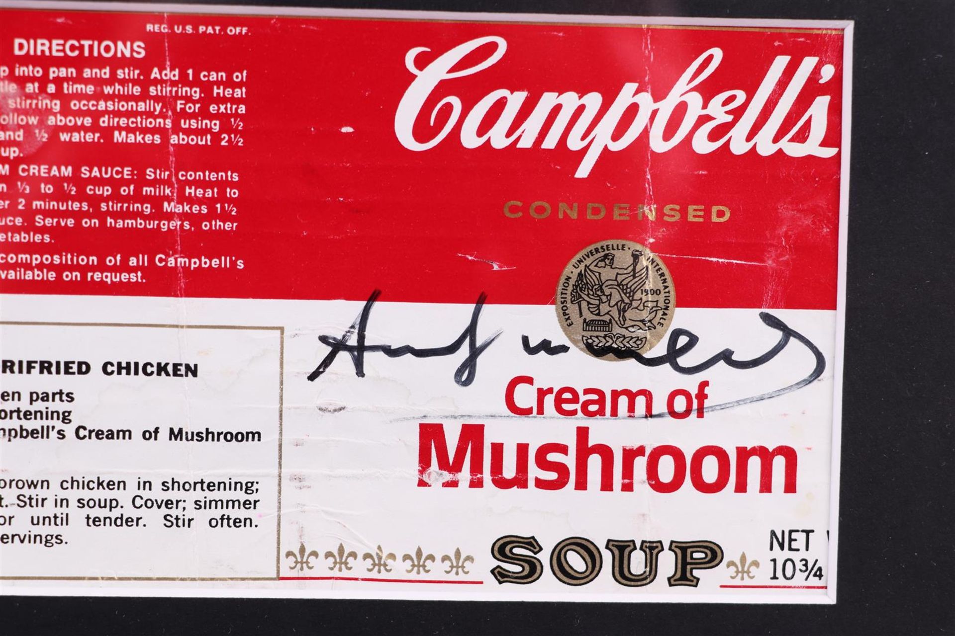 Andy Warhol (Pittsburg 1928 - 1987 New York), (after), Soup can label,  - Bild 3 aus 4