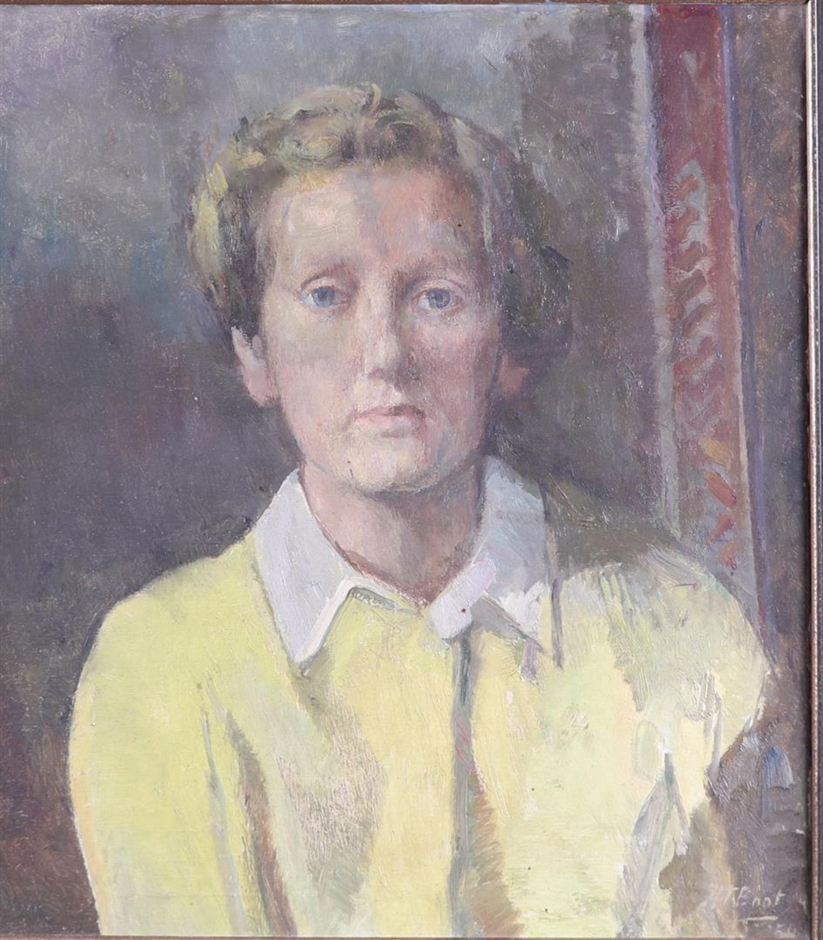 Henri Frédéric Boot (Maastricht 1877 - 1963 Haarlem), Portrait of a lady in yellow dres