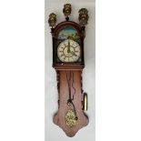 A Frisian tail clock, Holland 19th century.