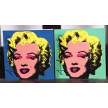 Andy Warhol (Pittsburgh, , 1928 - 1987 New York ),(after), Marilyn Invitation (2x)