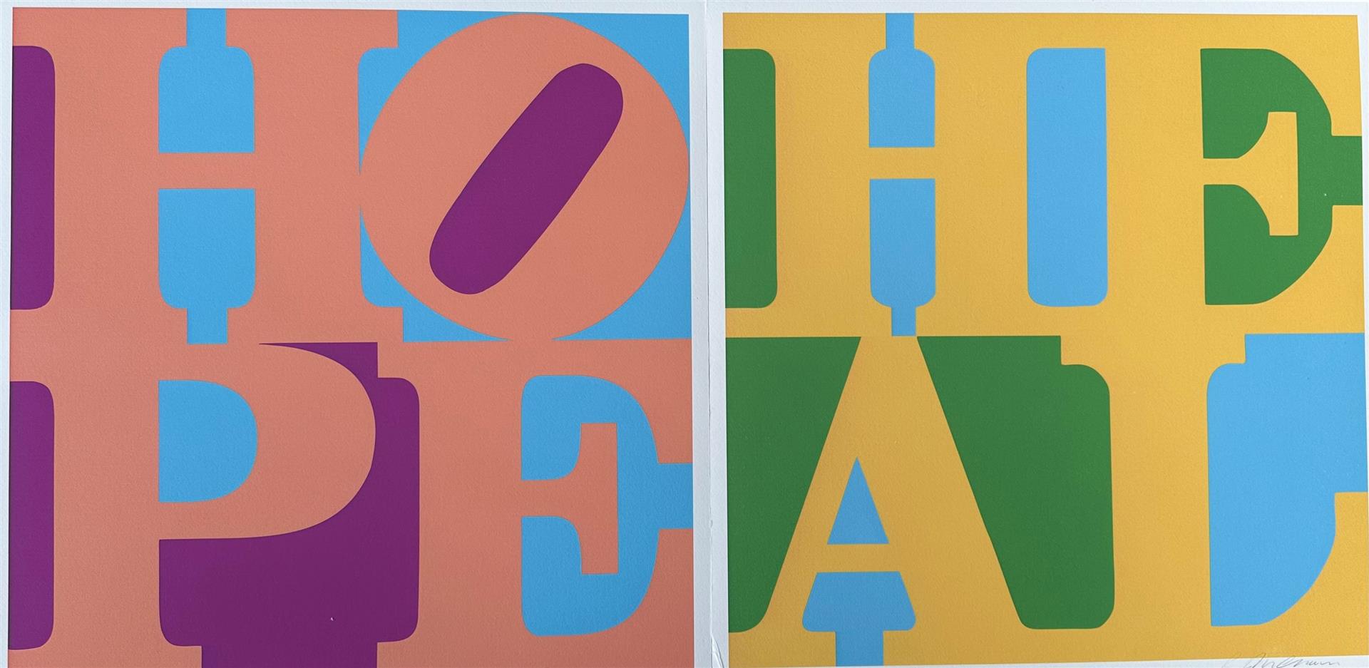 to Robert Indiana (New Castle 1928 - 2018 Vinalhaven), Hope; Heal, 