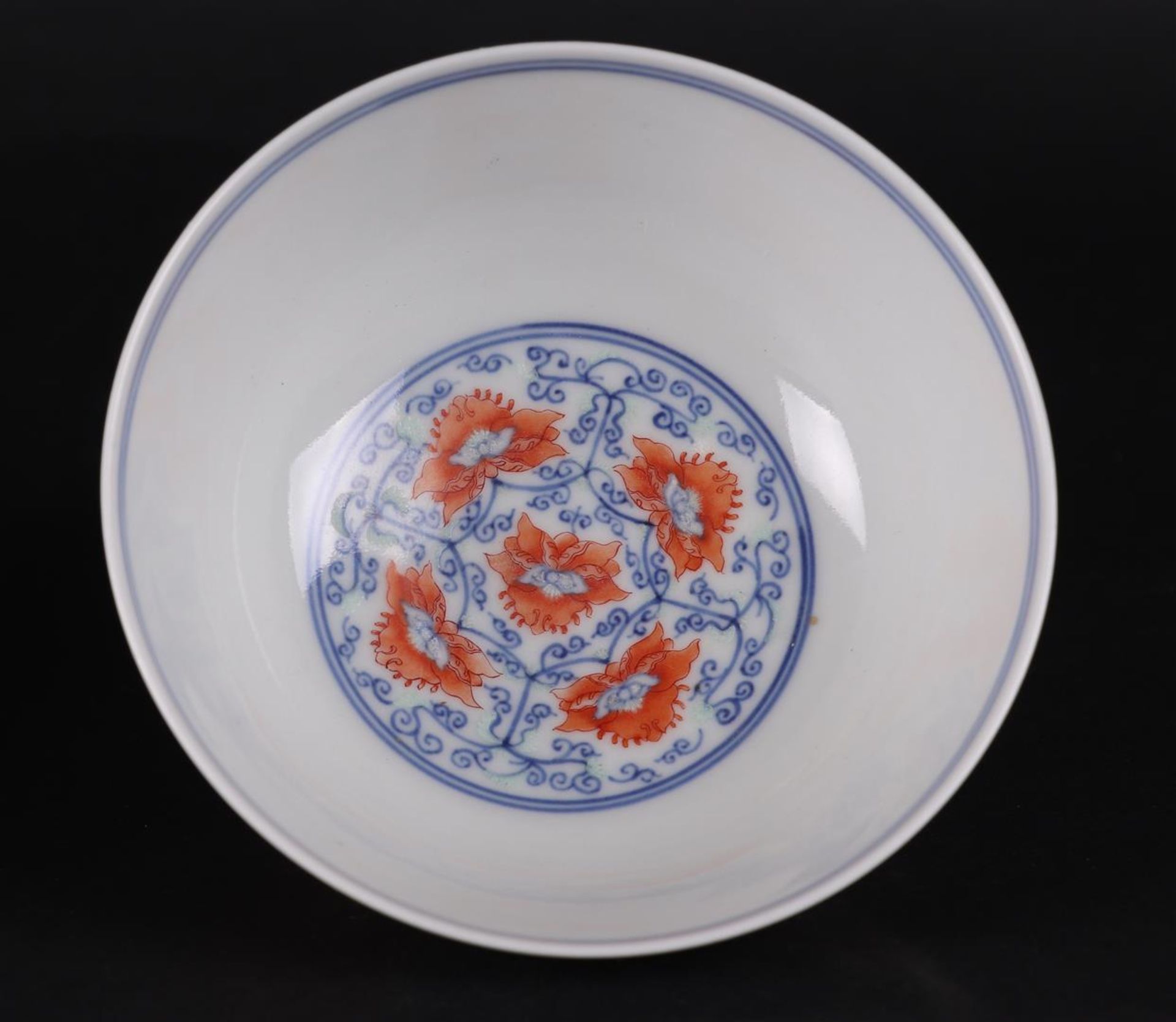 A porcelain Doucai bowl, marked Guagnxu. China, 20th century. - Image 3 of 4