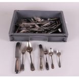 A large lot with silver plated cutlery including Solingen.