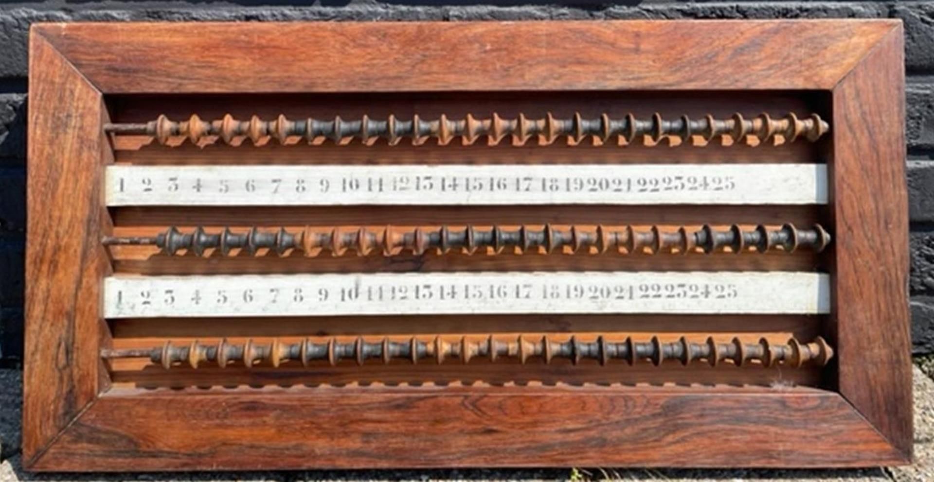 An antique billiard abacus.