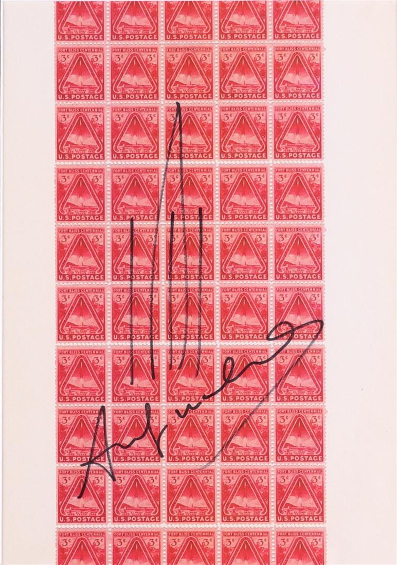 Andy Warhol (Pittsburgh, , 1928 - 1987 New York Presbyterian), (after), 50 U.S. Postage Stamps